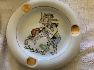 lot 101 image: Vote Calvin Coolidge Ashtray  Two Trader Vic Ashtrays