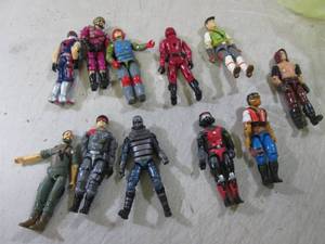 11 Assorted Vintage G.I. Joe Figure...