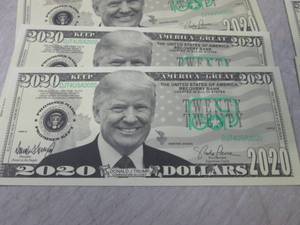 Lot of 10 Trump 2020 Fake Bills  CN...