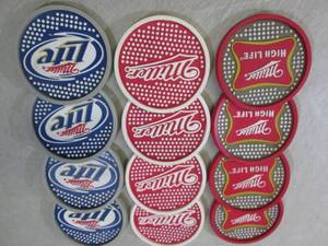 Lot of 12 Assorted Miller Beer Thic...