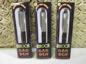 Lot of 3 Shocking Gag Pens  EC1...
