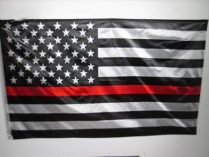 3 ft x 5 ft Red Line American Flag ...