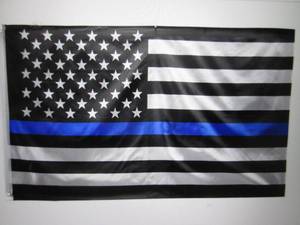 3 ft x 5 ft Blue Line American Flag...