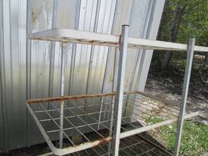 Large sturdy metal shelf