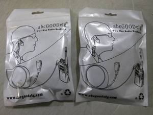 Lot of 2 Two Way Radio Headsets  EC...