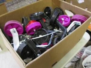 Box Full of Assorted Training Wheel...