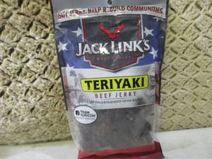 Bag of Jack Links Teriyaki Beef Jer...