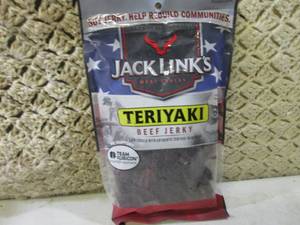 Bag of Jack Links Teriyaki Beef Jer...