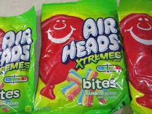 6 Bags of Air Heads Xtremes Bites R...