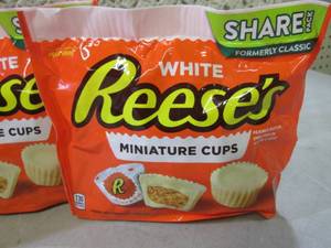 3 Share Pack Bags White Reeses Mini...