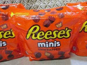 3 Bags of Reeses Minis Unwrapped Be...