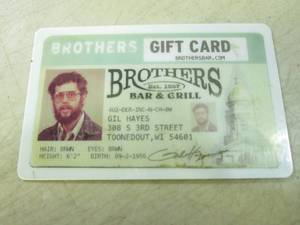 $25 Gift Card for Brothers Bar & Gr...