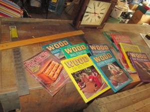 lot 87 image: Woodworking Books, Tools, and Vinta...