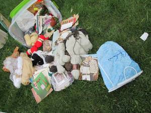 lot 120 image: Huge Tote of Crafting Supplies, Yar...
