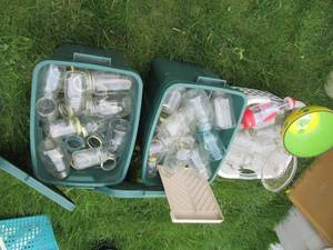 lot 126 image: 2 Large Totes With Lids & One Small...