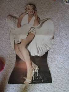 lot 37 image: 63 12 Tall Marilyn Monroe Cardboar...