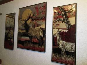 lot 52 image: Wall Art (Deer) Bathroom...