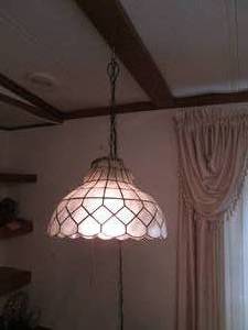 lot 75 image: Caprice Shell Hanging Lamp...