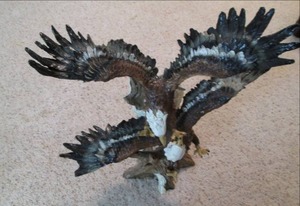 lot 83 image: Eagles Fighting Figurine See Photo...