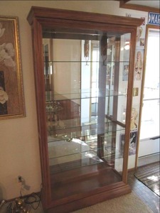 lot 94 image: Curio Cabinet Lighted 43 X 15.5...