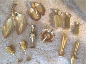 lot 97 image: Large Lot of Brass Items See Photo...