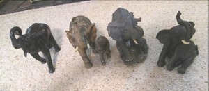 lot 106 image: (4) Lot of Elephant Figurines...