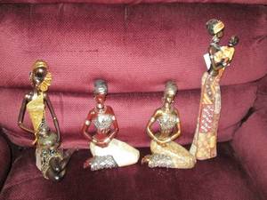 lot 108 image: (4) Lady Statues Great Shape...