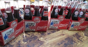lot 120 image: Vintage 1989 Coca Cola 6 pcs Kitch...