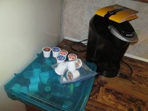 lot 127 image: Keurig With Additional K-Cups Kitc...