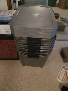 lot 157 image: (10) Storage Totes With Lids Stora...