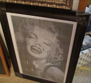 lot 186 image: 22 X 28 Framed Marilyn Print...