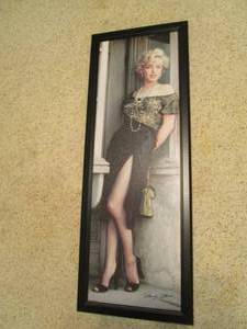 lot 189 image: 14 X 38.5 Framed Marilyn Print...