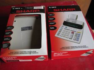 (2) Sharp Adding Machines Untested...