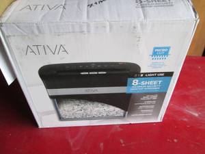 Ativa 8-Sheet Shredder Untested ...