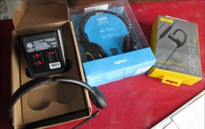 3 Set of Headphones Untested See...