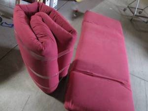 2 Large Red Cushions...