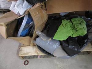 Pallet lot of swimming pools, pumps, airbed and more