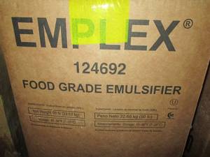 9 Cases Emplex food grade emulsifier, 1 50# bag food additive