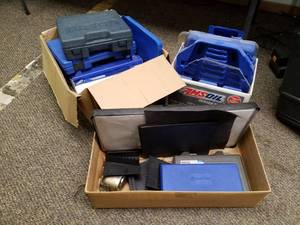 lot 287 image: Plastic Tool Cases, Plastic Organizer Cases