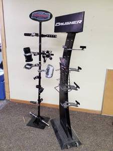lot 294 image: Lot of (2) Crusher, Kuryakyn Display Shelves