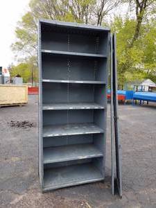 lot 184 image: Steel Office Supply Cabinet 2-Door 6-Shelf