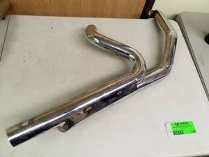 lot 240 image: Motorcycle Chrome Exhaust Assembly