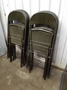 lot 253 image: Lot of (10) Metal Folding Chairs