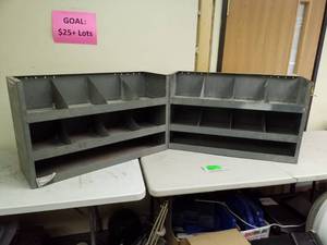 lot 273 image: Lot of (2) Metal Parts Cabinets