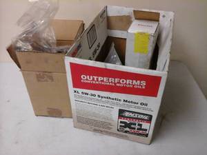 lot 105 image: Motorcycle Engine Parts - Piston, Connecting Pins, Victory Wiring Harness