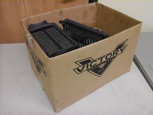 lot 118 image: Motorcycle Engine Parts - Pistons, Filters