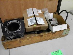 lot 151 image: Motorcycle Engine Cylinder, Valves, Fuses, Electrical Connections, Misc. Hardware