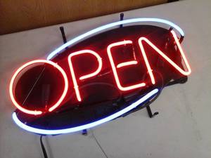 lot 166 image: Evertron OPEN Neon Sign