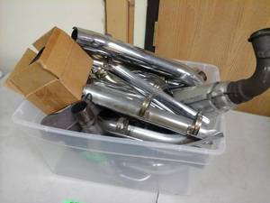 lot 175 image: Motorcycle Exhaust with Hardware