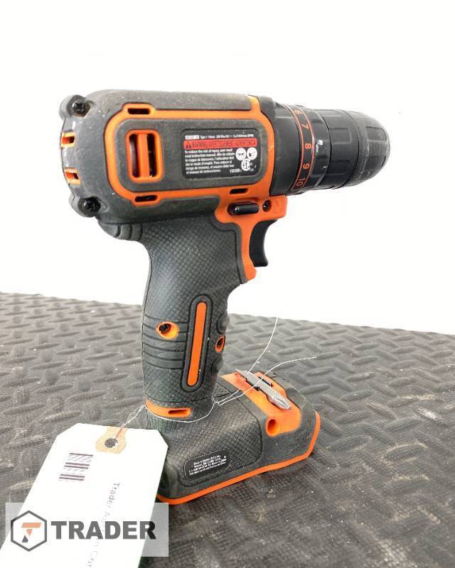 lot 50 image: Black & Decker Cordless Drill 20V